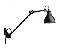 Lampe Gras N222 Applique Nero Opaco E Nero Opaco/Rame