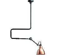 Lampe Gras N312 Plafoniera Nero Opaco/Rame