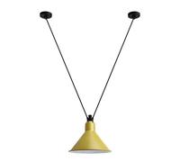 Lampe Gras N323 L Conic Lampadario Nero/ Giallo