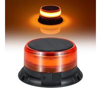 Lampeggiante Arancione a 48 LED con Magnete | Ricaricabile | 9 Modalità | Luce di Avvertimento per Camion, Veicoli da Costruzione, Trattori, Rimorchi, spazzaneve