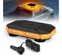 Lampeggiante Arancione a 70 LED con Magnete - Luce di Avvertimento 12V 24V, Cavo da 4,8 m, Impermeabile IP65, 20 Modalità per Camion, Attrezzature Edili, Agricoltura