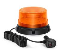 Lampeggiante Arancione a 90 LED con Magnete - Luce di Avvertimento 12V 24V, Cavo da 2,8 m, Impermeabile IP65, 2 Modalità per Camion, Attrezzature Edili, Agricoltura