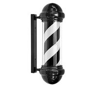 Lampeggiante Barber Pole LED, LED Barbers Pole, Parrucchiere All'aperto Barbiere Segno Aperto Strisce Bianche Nere Risparmia Energia Lampada A Parete/80X33X22 Cm