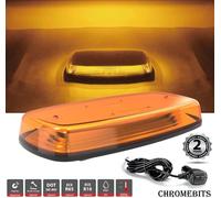 Lampeggiante Beacon Magnetico 12-24v LED Ambra Veicolo Tetto Slim Luce Barra