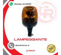 Lampeggiante COBO con Innesto a Tubolare 12/24v H1 Per Trattori Lampada Rotante