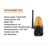 LAMPEGGIANTE CON ATENNA A LED 12V A 230V AC DC UNIVERSALE LAMPEGGIATORE CANCELLO