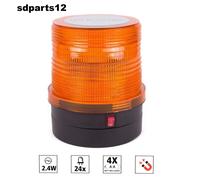 Lampeggiante Emergenza Girofaro LED Arancione Calamita A Batteria Per Trattore