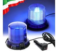 Lampeggiante Faro 90 LED Blu IP66 Luce Rotante Per Veicoli Emergenza 12-24V Auto