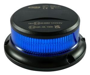 LAMPEGGIANTE GIROFARO A 18LED BLU CON BASE MAGNETICA PER MULETTO CANTIERE NAVALE