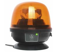 GIROFARO LAMPEGGIANTE CON BATTERIA E BASE MAGNETICA 10 LED X 22W 12-24V