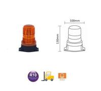 Lampeggiante LED Arancione 100mm 30LED 10V-110V Per Carrelli Elevatori