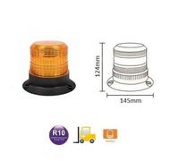 Lampeggiante LED Arancione 145mm 20LED 10V-110V Per Carrelli Elevatori