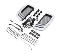 Lampeggiante moto Per Harley Touring Road King Street | Electra Glide Indicatori Di Direzione Per Griglia Inferiore Della Carenatura(Nero)