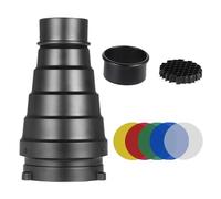 Lampeggiante Mount Snoot Light Shaping Panel con colore intercambiabile per la fotografia di luce precisa Snoot