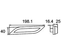 Lampeggiante Posteriore Sinistra LED HELLA per Kässbohrer John Deere Jcb Hymer