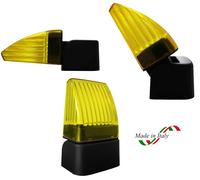 Lampeggiante/Segnalatore luminoso universale snodato rotante a led 12/24 e 230V
