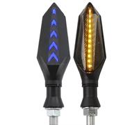 Lampeggianti Indicatori 2PCS/4PCS Universale Motociclo Indicatore Di Direzione Lampada Sequenziale Fluente Flash Luci Indicatore Luce Di Marcia Ambra Accessorio