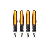 Lampeggianti Indicatori Luce Lampeggiante Universale Per Moto Indicatore Di Direzione Sequenziale Per Acqua Corrente Da 12V Adattatore Per Luce Di Segnalazione Ambrata Per Moto Da 10 Mm