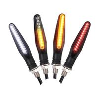 Lampeggianti Indicatori Luci Di Direzione Universali Per Motociclette 12V 10mm Luce Lampeggiante Per Acqua Corrente Luci Anteriori Posteriori Adattatore Per Lampada Lampeggiante