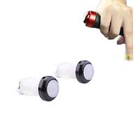 Lampeggianti per bicicletta, 2 pezzi indicatori di sicurezza, cinque LED a selezione di colore, adatti per manubri da 16 a 23 mm (nero)