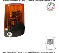 Lampeggiatore 12 Led Centrale Con Intermittenza Differenziata Movimento Cancello