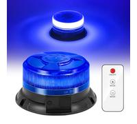 Lampeggiatore blu auto con telecomando LED lampeggiante rotante 12v Base magnetica Luce di avvertimento con 9 modalità con cavo usb e caricabatteria per auto camion