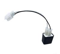 Lampeggiatore LED regolabile per relè per moto e scooter, 2 pin elettronico Turn Fix con filo, per modulo lampeggiante bici per eliminare l'iper flash, (nero)
