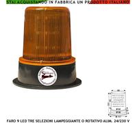 Lampeggiatore luce Fissa Led Centrale Cancello a Lampeggi Differenti 12-24-230 V