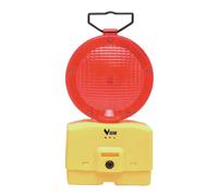 Lampeggiatore per cantiere led luce fissa rossa Rosso