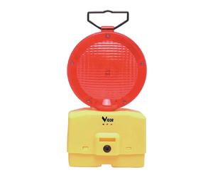 Lampeggiatore per cantiere led luce fissa rossa Rosso