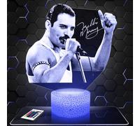 Lampephoto.fr - Lampada 3D Freddie Mercury Luce Notturna Tattile Freddie Mercury, Illusione 3D Led, Idea Regalo di Natale per Ragazzi e Ragazze Lampada da Notte per Bambini o Adulti, Regalo, TOP