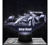 Lampephoto.fr - Lampada 3D G. Russell F1 Formula 1 Pilota Gran Premio d'Australia, Luce Notturna Tattile Led, Effetto Ologramma 3D, Idea Regalo Natale Compleanno Uomo, Oggetto decorativo camera