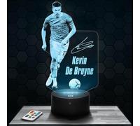 Lampephoto.fr - Lampada 3D K. De Bruyne, Luce Notturna Tattile K. De Bruyne Giocatore di Football Sport, Illusione 3D Led, Idea Regalo di Natale per Ragazzi e Ragazze Lampada da Comodino TOP