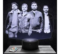 Lampephoto.fr - Lampada 3D K Y O Gruppo Pop-Rock Francese, Luce Notturna Tattile Led, Effetto Ologramma 3D, Idea Regalo Natale Compleanno Uomo Donna, Oggetto decorazione camera