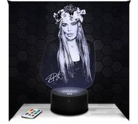 Lampephoto.fr - Lampada 3D L. Bertè Decorazione Pop RocK. Idea Regalo Uomo Donna oggetto L. Bertè Luce Notturna Tattile, Adulto Decorazione Camera, Idea Regalo Natale Uomo Donna Originale, Led, Gadget