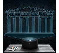 Lampephoto.fr - Lampada 3D Partenone, Atene, Luce Notturna Tattile Led, Effetto Ologramma 3D, Idea Regalo Natale Compleanno Uomo Donna, Oggetto decorazione camera