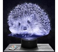 Lampephoto.fr - Lampada 3D Riccio Animale Lampada Tattile a LED, Effetto Ologramma 3D, Idea Regalo Natale Compleanno per Ragazzo o Ragazza, Oggetto decorazione camera