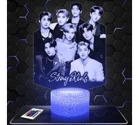 Lampephoto.fr - Lampada 3D Stray K, Deco Camera da Ragazza Lampada 3D Stray K oggetto K-Pop Corea Pop Coreana Idea Regalo Decorazione Luce Notturna Tattile, Deco Regalo Adolescente Originale TOP