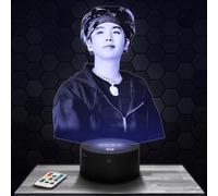 Lampephoto.fr - Lampada 3D Suga, Deco Camera da Ragazza Lampada 3D Suga oggetto K-Pop Corea Pop Coreana Idea Regalo Decorazione Luce Soffusa Luce Notturna Deco Ufficio Natale, Regalo Originale TOP