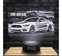 Lampephoto.fr Lampada 3D sveglia e altoparlante Bluetooth, Lampada foto personalizzabile incisione Laser su Plexi, Regalo Personalizzato Testi e Foto, Idea per Natale, Festa della Mamma (Rettangolo)