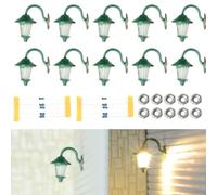Lampioncini Scala 1:87 Acciaio Luce Bianca Calda | Colonna in acciaio, scala 1:87, dettaglio fine, , ideale per diorami urbani e rurali