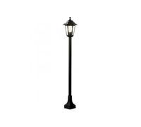 Lampioncino design classico paletto luce da esterno nero 121cm