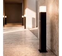 Lampioncino Esterno Augusta Nero con Sensore di Movimento PIR 74cm