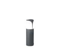 Lampioncino Esterno Gea Led Stele Ges730 E27 Led Ip44 H30 Alluminio Antracite Lampada Terra Moderna Segnapasso