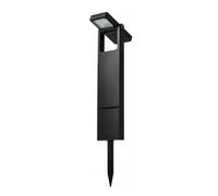 Lampioncino Lampione Paletto LED Orientabile con Pannello Solare e picchetto da Giardino 10W CCT Luce calda, Luce fredda, Luce Naturale, IP65, 200 lumen (Orientabile)