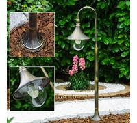 Lampioncino LED da Giardino Segnapasso Stile Classico Marrone/Oro Design 143102