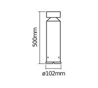 OSRAM Applique da parete per esterni ENDURA Style Cylinder 50cm, 6W, 3000K, 660l
