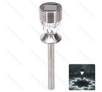 Lampioncino LED solare in acciaio inox 6500K