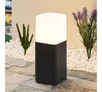 Lucande Lampada da esterni dimmerabile (Moderno) colore Nero, in Alluminio lampioncino paletto luminoso lampada viale lampione