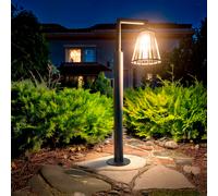 Lampioncino per Esterni LED 6W 95cm Alluminio Bradda